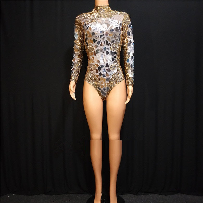 Monika Crystal Pageant Bodysuit
