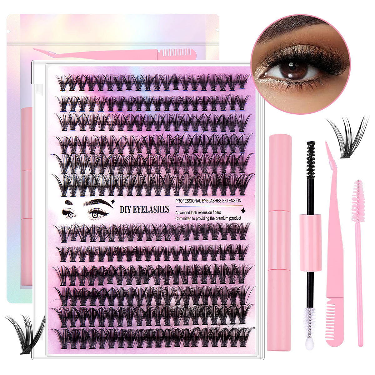 Cluster Lashes 30D/40D Set | Monika Beauty